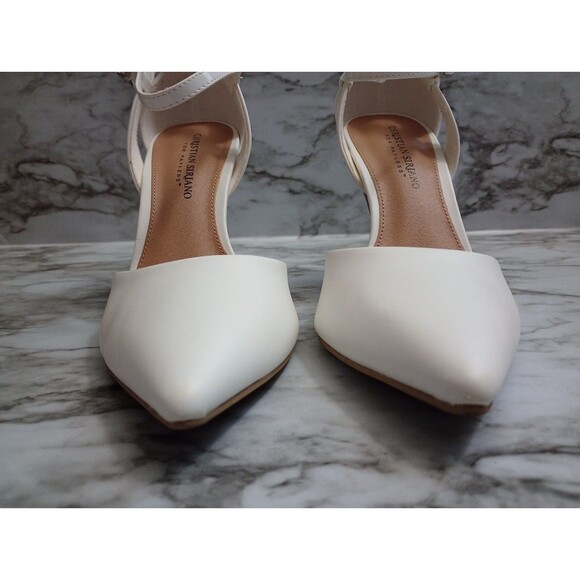 Christian Siriano White Heels Size 9 - Picture 2 of 11